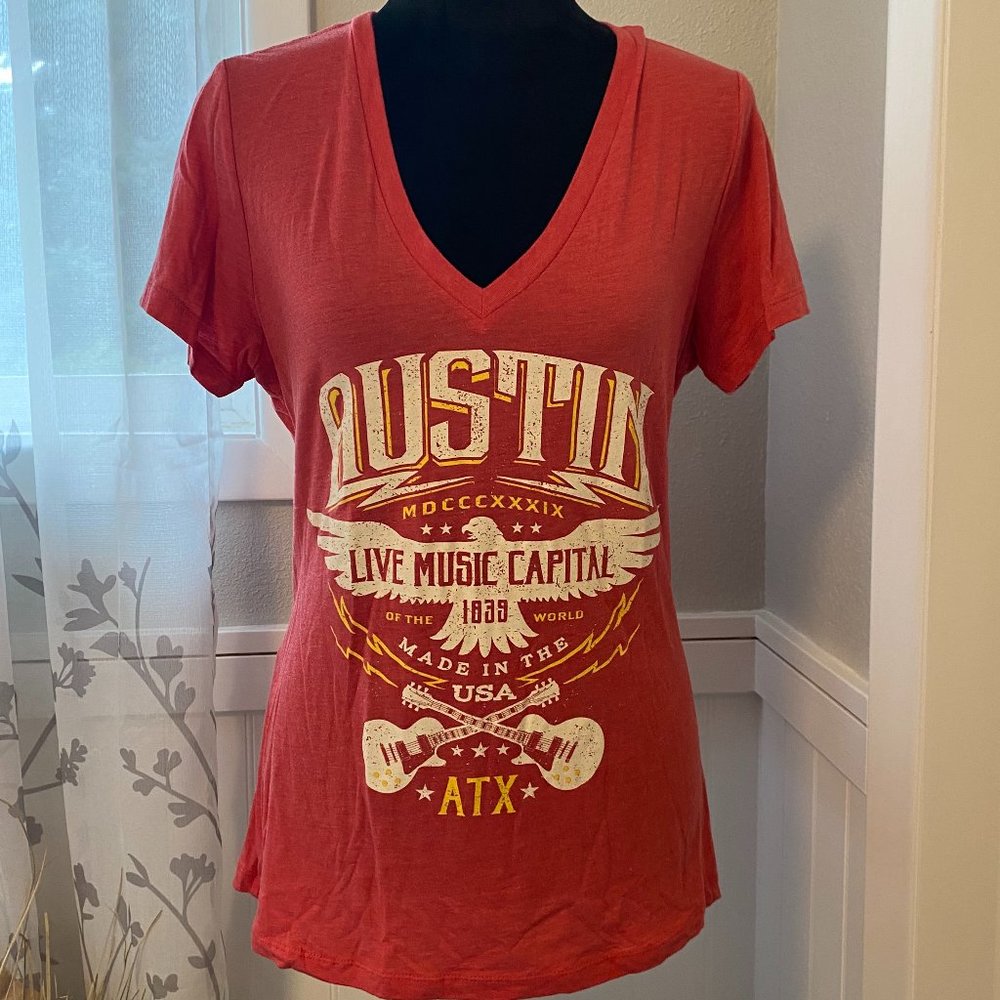 Cute Bella Canvas -Austin Graphic Tee - Womens XXL